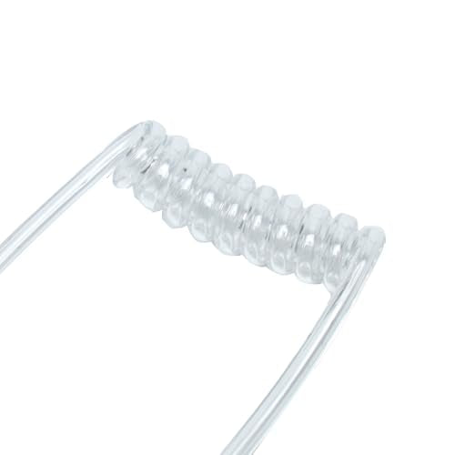 Replacement Clear Acoustic Coil Tube Compatible with Motorola Kenwood Baofeng Midland HYT Vertex Cobra Icom Walkie Talkie Two Way Radio Acoustic Tube Earpiece,10PCS ﻿