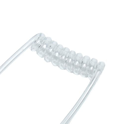 Replacement Clear Acoustic Coil Tube Compatible with Motorola Kenwood Baofeng Midland HYT Vertex Cobra Icom Walkie Talkie Two Way Radio Acoustic Tube Earpiece,10PCS ﻿
