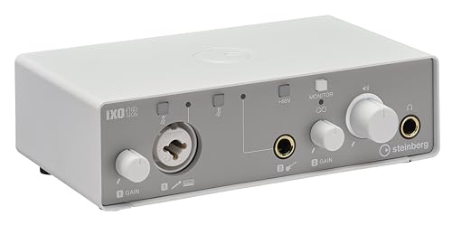 Steinberg IXO12 White, 2x2 USB 2.0 24-Bit/192kHz Audio Interface With Cubase AI, Cubasis LE and Steinberg Plus Software - color: White, style: IXO12