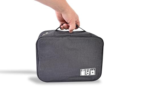 DJ Gig Bag for Music Equipment, Cables, Laptops, and Gear – DJ Equipment Bag with Shoulder Strap and Trolley Strap for Travel - Complete with Accessories Organizer Travel Case