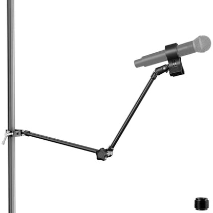 Mippko Microphone Stand Holder,21.5" Long Flexible Adjustable Magic Arm Super Crab Clamp Mic Clip 3/8"-16 to 5/8"-27 Adapter Mount,Compatible with Shure/Fifine /AT2020 /Pyle/Blue Snowball/Razer - style: Adjustable Magic Arm Microphone Stand