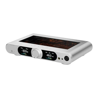 TOPPING DX9 Discrete Fully Balanced 1-Bit DAC & Headphone Amplifier | 131dB DNR | Six-Channel NFCA Module | LDAC Bluetooth 5.1 | Ten-Band PEQ | Hybrid Relay Volume Control (Silver) - color: Silver