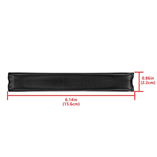 Geekria Protein Leather Headband Pad Compatible with Logitech G930, G430, F450 Headphones, Replacement Band Repair Part (Black) - color: Black