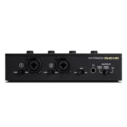 M-AUDIO M-Track Duo HD USB-C Audio Interface | 2 XLR/TRS Inputs, 2 TRS Outputs, 24-Bit/192kHz, Software Suite, for Production and Recording - size: HD Audio Interface, style: Interface Only