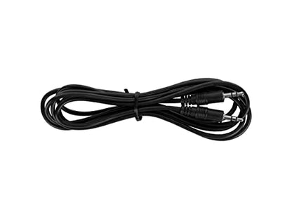 Monoprice 3.5mm Stereo Audio Cable, Male to Male, 6 Feet, Black (Pack of 2) - size: 1 Count (Pack of 2)
