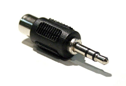 3.5mm (1/8 Inch) TRS Stereo Male to Mono RCA Female Adapter Jack Connector
