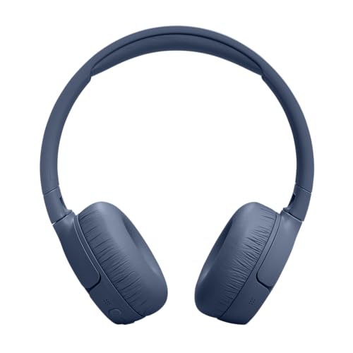 JBL Tune 670NC - Wireless On-Ear Headphones - Blue | Adaptive Noise Cancelling with Smart Ambient, Bluetooth 53 with LE Audio, JBL Pure Bass Sound - color: Blue