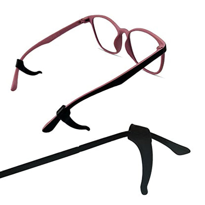 YINGFENG 22 Pairs Anti-slip Eyeglass Ear Grips Hook with Box, Kids and Adults Sport Eyeglass Strap Holder, Eyewear Retainer, Silicone Ear Hook - for Glasses Reading Glasses Retainers(11Black 11White) - color: Black White