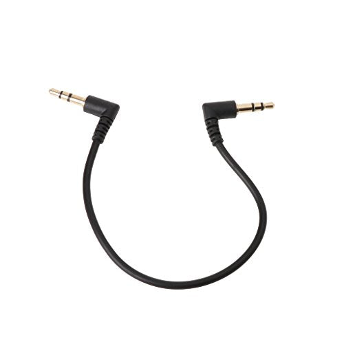 90 Degree Right Angled 3.5mm Male to Male Stereo Cable for Car AUX
