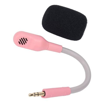 3.5mm Detachable Microphone Flexible Replacement Professional Boom Microphone for Barracuda X Gaming Headset(Pink) - color: Pink