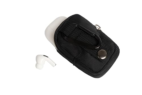 2 PCS Mini Pouch with Carabiner Clip,Coin Purse,Tiny Zipper Storage Pocket Bag,Small Makeup Electronics Accessories Organizer Case for AirPods,Cord,Charger,Cable,Keychain,Lipstick,Earphone,Wallet