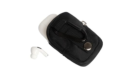2 PCS Mini Pouch with Carabiner Clip,Coin Purse,Tiny Zipper Storage Pocket Bag,Small Makeup Electronics Accessories Organizer Case for AirPods,Cord,Charger,Cable,Keychain,Lipstick,Earphone,Wallet
