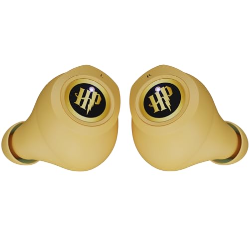 iJoy Harry Potter Hufflepuff Wireless Bluetooth Earbuds with Charging Case, Built-in Mic, 30 Hr Playtime, Officially Licensed | Harry Potter Gifts for Women, Men, Teens, Kids & All Fans of Hufflepuff - color: Hufflepuff