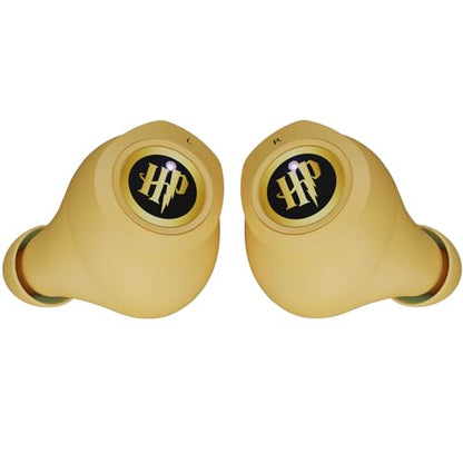 iJoy Harry Potter Hufflepuff Wireless Bluetooth Earbuds with Charging Case, Built-in Mic, 30 Hr Playtime, Officially Licensed | Harry Potter Gifts for Women, Men, Teens, Kids & All Fans of Hufflepuff - color: Hufflepuff