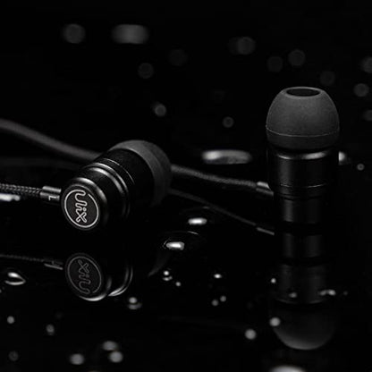 UliX Rider Wired Earbuds in-Ear Headphones, Earphones with Microphone, 5 Years Warranty, with Anti-Tangle Cable, Ear Buds for iPhone, iPad, Samsung, School Students, Kids, Women, Small Ears - style: 3.5 mm