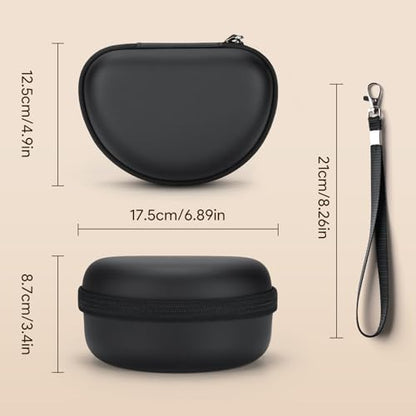 Yinke Case for Beats Solo3 /Solo 4 Wireless On-Ear Headphones, Portable Travel Hard Shell Storage Bag - color: Black