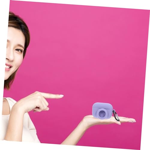 Silicone Protective Cover for Lightweight to Install Silicone Design Compatible and for Earphone and Charging Box - color: Purple