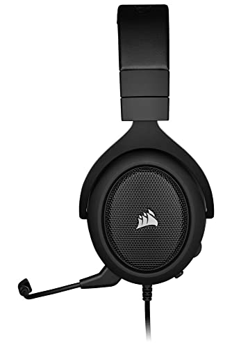 Corsair HS60 PRO - 7.1 Virtual Surround Sound Gaming Headset with USB DAC - Works with PC, Xbox Series X|S, Xbox One, PS5, PS4, and Nintendo Switch - Carbon (CA-9011213-NA)