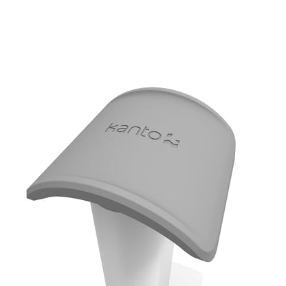 Kanto H2W Premium Universal Headphone Stand with Curved Silicone Padding for On and Over Ear Headphones | White - color: White, style: H2 Premium
