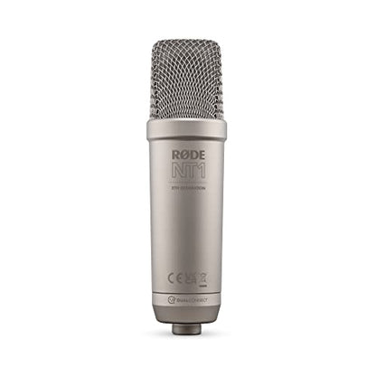 RØDE NT1 5th Gen Studio Condenser Microphone, XLR + USB-C, Black - color: Silver