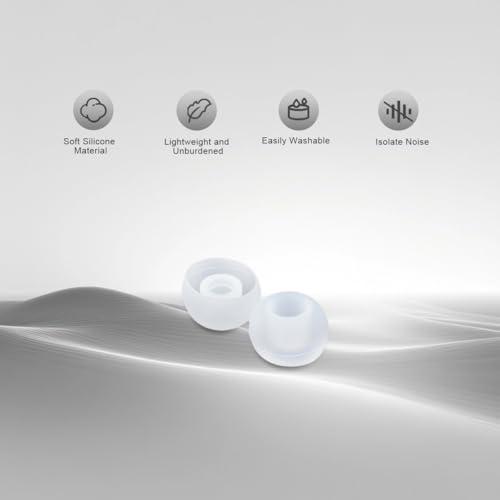 INF Silicone Ear Tips for 4.5-6 mm Earphones 3 Sizes 15 Pairs
