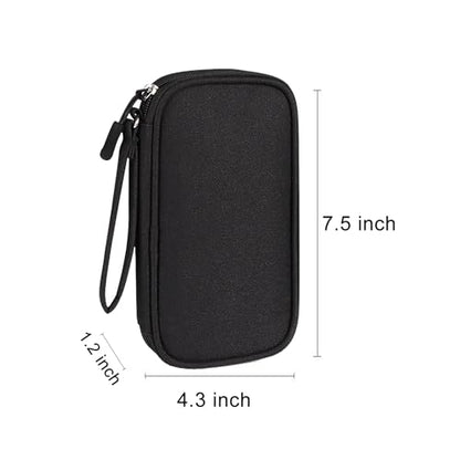 Organizer Bag Case Electronic Devices Travel Pouch Cable USB Charger Accessories Cellphone SD Power Bank Earphone - color: Signle Layer-Black
