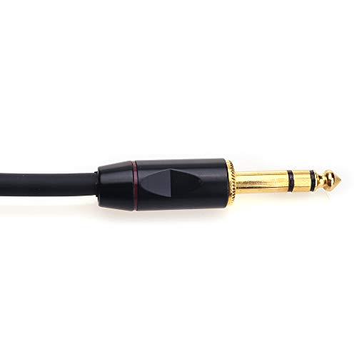 1/4 TRS to Dual XLR Male Y-Splitter Stereo Breakout Cable 1/4 inch(6.35mm) to 2 XLR Patch Cable - 3.3 FT/1m - size: 3 feet