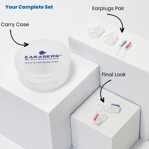 Earasers 19dB Noise Reducing Earplugs - Medium