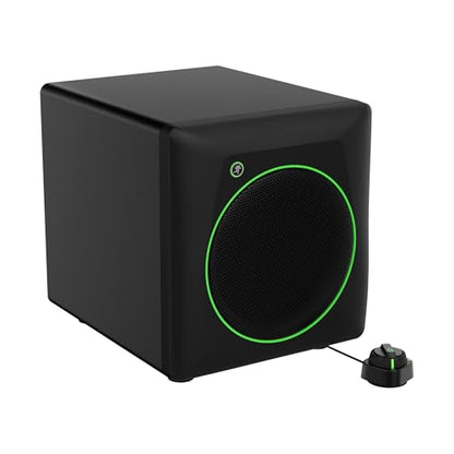 Mackie CR8SBT 8” Powered Subwoofer with Desktop Remote, Bluetooth, TRS, RCA, Crossover and Polarity Controls, Compatible with CR Series Powered Studio Monitors - size: 8" Subwoofer, style: Bluetooth