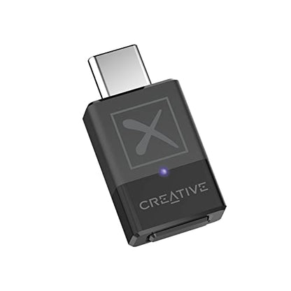 Creative BT-W5 Smart Bluetooth 5.3 Audio Transmitter with aptX Adaptive, High-Resolution 24-bit / 96 kHz Audio, Device-Switching Function, Works with PC/Mac/Gaming Consoles - color: Smart Bluetooth 5.3 Audio Transmitter