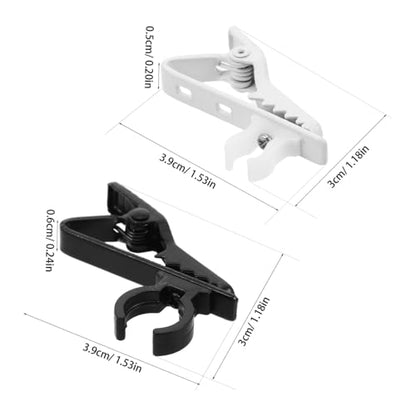 10 Pack Lavalier Mic Clips Replacement Universal Microphone Clip Holder for Lapel Microphones Secure Grip for Interviews Presentations Live Streaming Easy Attach and Detach
