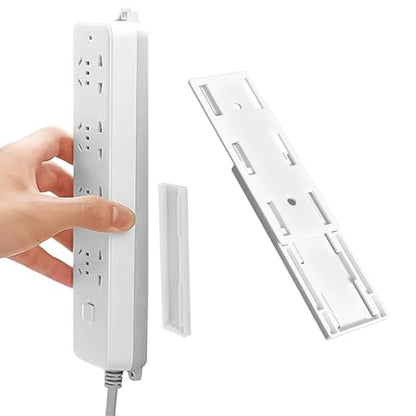 Adhesive Sliding Wall Mount Holder Removable Track Bracket Organizer for Home Storage Desk Hanging Easy Install Set 6PCS - color: 6 Pcs Beige