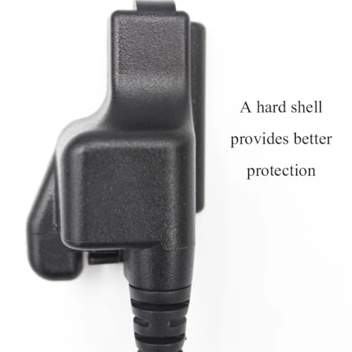 2 Wire Acoustic Tube Earpiece Mic Compatible for Motorola Walkie Talkies | Compatible with Motorola XTS 1500 XTS 2500 XTS 3000 XTS 3500 XTS 5000 XTS 5000R HT 1000 JT 1000 MTX 9000 MTS 2000 GP 9000