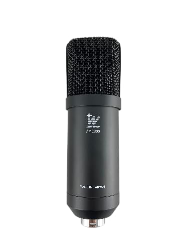 AMC300 Condenser Microphone Cardioid Studio Vocal Mic | Pure-Aluminum Diaphragm, Low Noise, High Sensitivity, Zinc-Alloy Body, Home Recording, Podcasting, Streaming, Singing