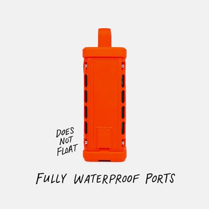 Turtlebox Ranger, Ultra-Portable Bluetooth Speaker, Waterproof, Orange - color: Orange
