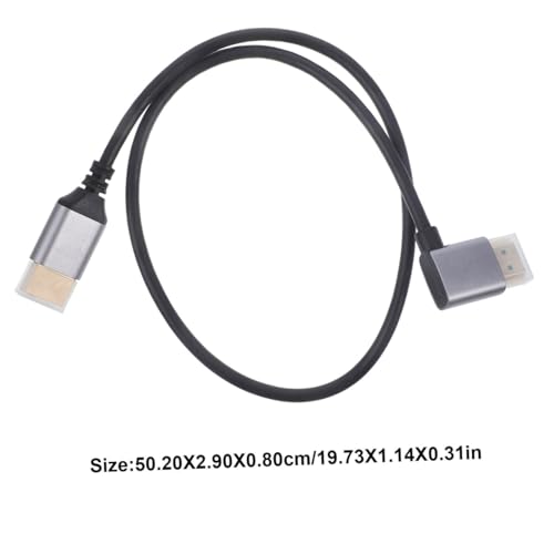 Right Angle Male to Male Video Cable 8k Compatibility for Tvs Computers Projectors and Home Theater