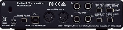 Roland 2-In 4-Out USB Audio Interface Bundle with Instrument Cable
