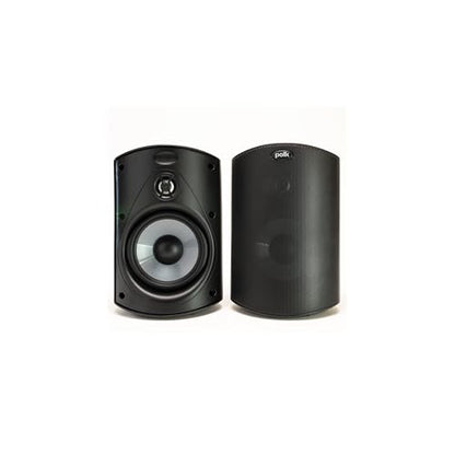 Polk Audio Atrium 4 Outdoor Speakers, Powerful Bass (Pair, Black) - color: Black, size: 2 Speakers, style: Atrium 4
