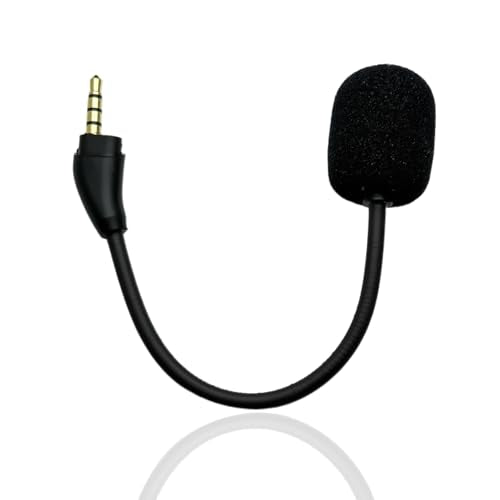 Microphone Replacement for Kingston HyperX Cloud III 3 Wired & Wireless Gaming Headsets, Detachable Noise Cancelling Clear Voice Chat Mic for Switch PS5 PS4 Mac PC Computer, 3.5 mm Jack