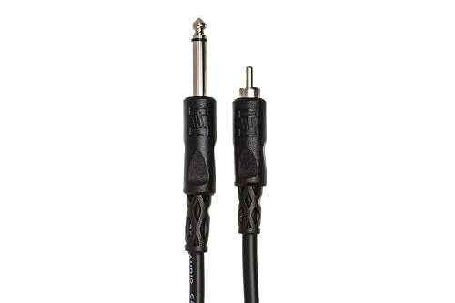 Hosa CPR-110 1/4 Inch TS to RCA Unbalanced Interconnect, 10 Feet - style: CPR-110 10 ft