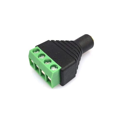 5 Pack 1/8" 3.5mm TRS Female Jack Terminal Block Connector, 3.5mm 4 Pole Stereo Audio Plug Headphone AUX Balun Bolt Screw Terminal Adapter - color: FM/FM