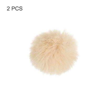 PATIKIL Furry 마이크 윈드스크린 5mm x 55mm 마이크 커버 윈드실드 실내 실외 마이크용 카키 2팩 - color: 카키, size: 5mm x 55mm