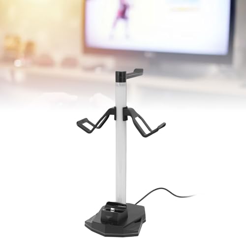 3 in 1 Controller Stand, RGB Headset and 2 Pro Controller Holder with 2 USB .0 Ports and 1 USB C Port, for Gaming Accessories Organization and Charging