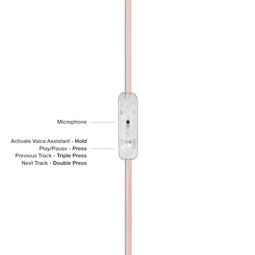 Koss CL/5i Clear Retro 90s Style On-Ear Headphones, Microphone Wired Plug | Transparent Design, In-Line Microphone and Remote, 3.5mm Jack