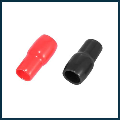 2 Pair Car Auto 4 Gauge Strip Spade Terminal Adapter U Type Crimp Terminal Connector for Speaker Wire Cable Black Red Automotive Parts