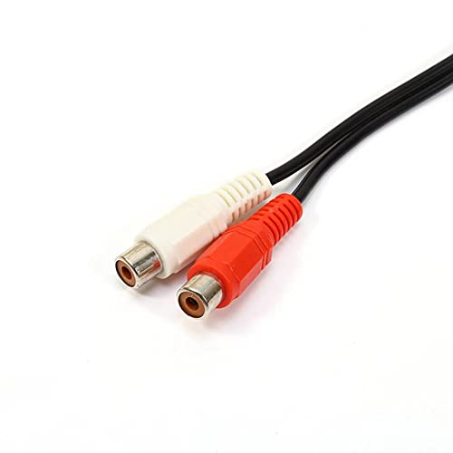 GRLRCR 8 Inches 3.5mm Male to 2 RCA Female Jack Stereo Audio Y Cable Adapter for Smartphones, Tablets, MP3, Home Theater, HDTV, Gaming Consoles, Hi-Fi Systems and More(2 Pack) - size: 3.5mm Male to 2 RCA Female