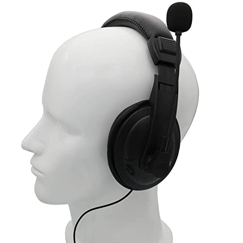 Overhead Headsets Headphones with VOX-PTT Boom Mic Compatible with Motorola Radios Walkie Talkie RDM2070d CP200 CP200d CLS1410 CLS1413 CLS1450 2-pin