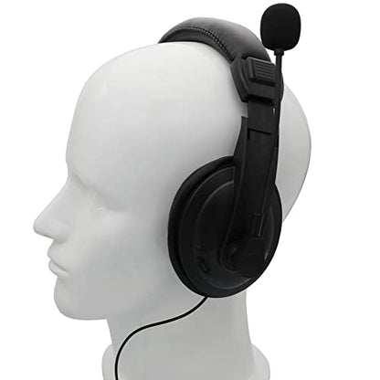 Overhead Headsets Headphones with VOX-PTT Boom Mic Compatible with Motorola Radios Walkie Talkie RDM2070d CP200 CP200d CLS1410 CLS1413 CLS1450 2-pin