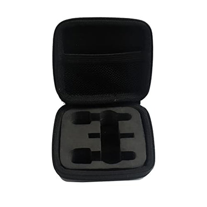 Hard Travel Carrying Mic Case Wireless Lavalier Microphone Case with 3 Slots for Wireless Lavalier Microphone Lapel Clip-on Mic - color: Black