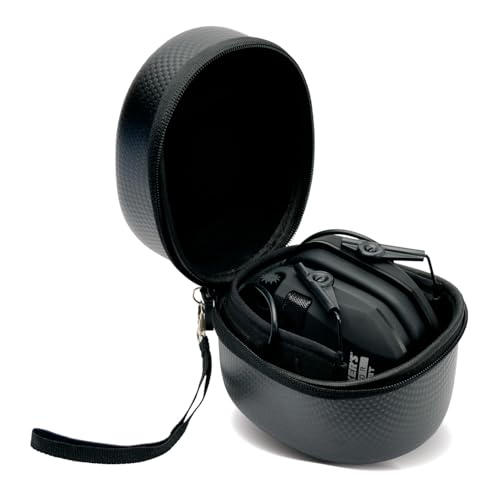 Walker's Razor Slim Electronic Earmuffs | Protective Case - color: Brown